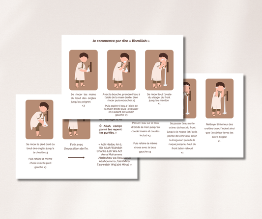 Fiches Wudhu - Les petites ablutions