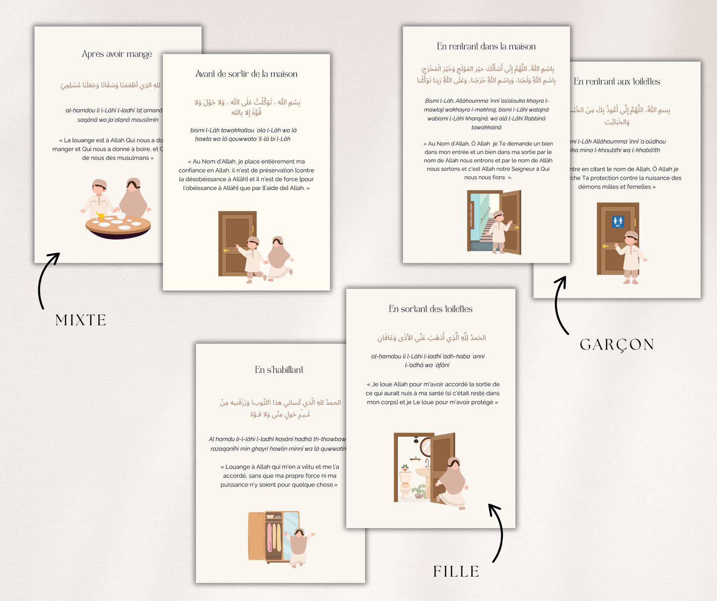 Fiches - Apprendre les duaa