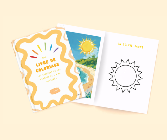 Livre de coloriage - Les nombres & les couleurs