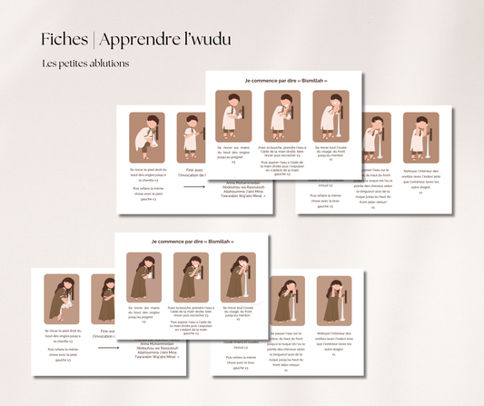 Fiches Wudhu - Les petites ablutions