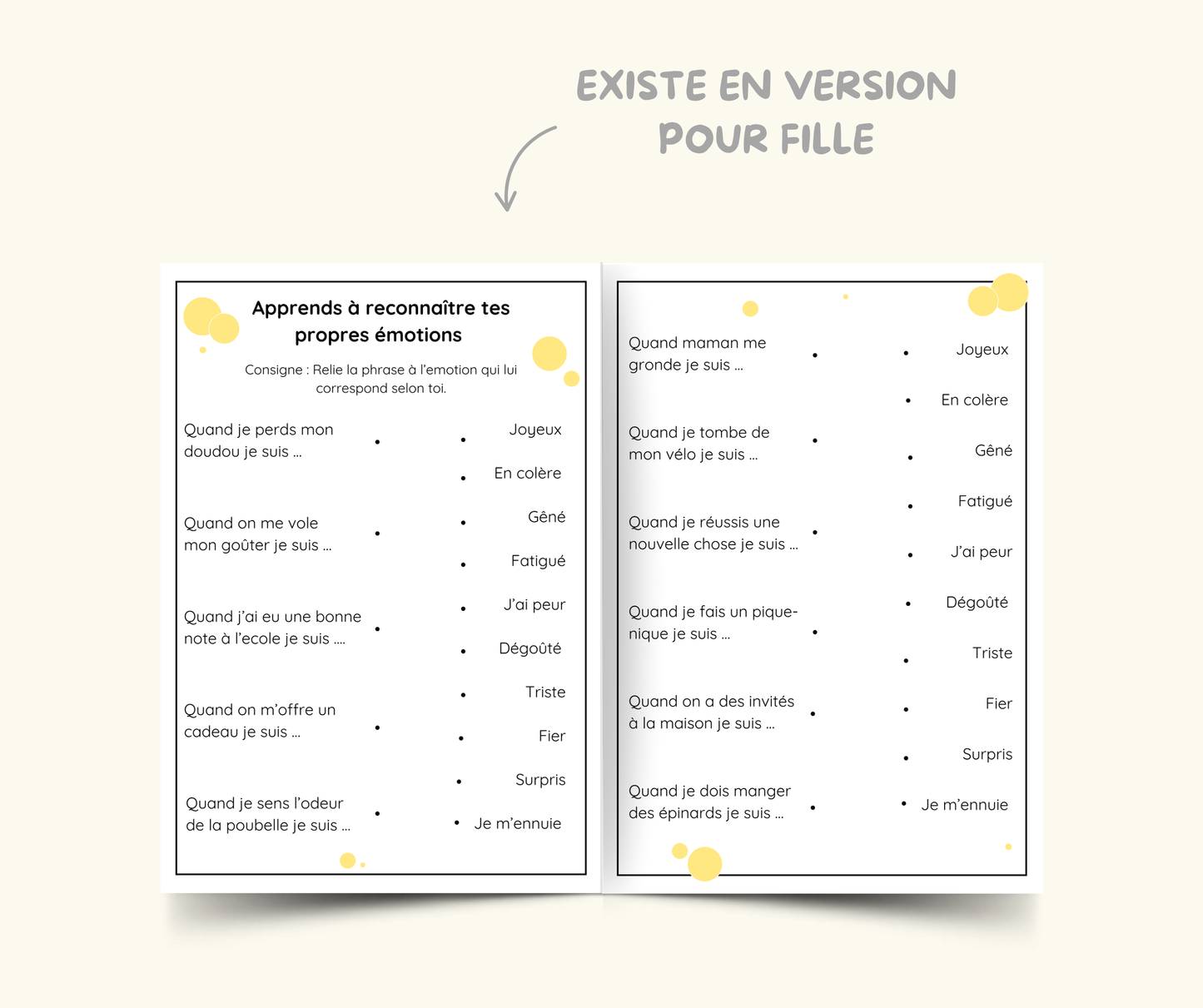 Apprendre à connaître : Les émotions