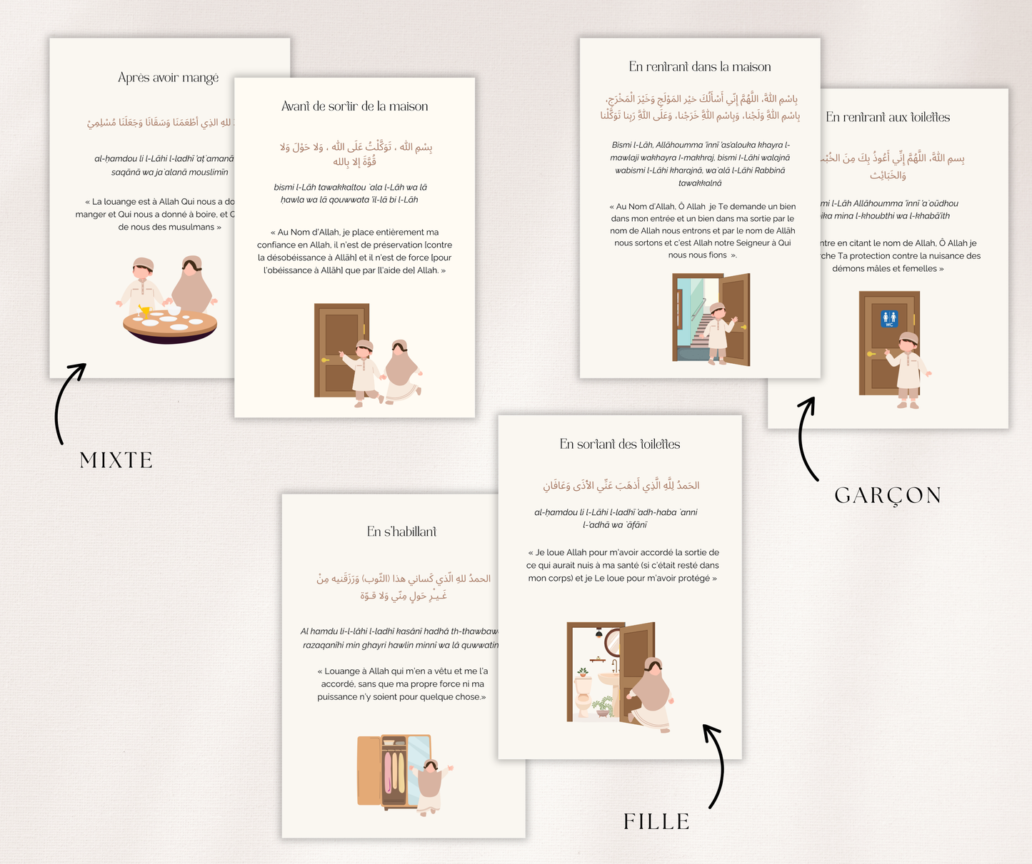 Fiches - Apprendre les duaa