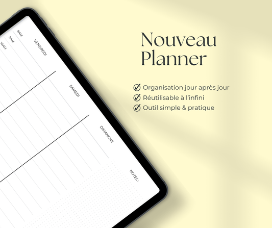 Planner - Organisation de la semaine
