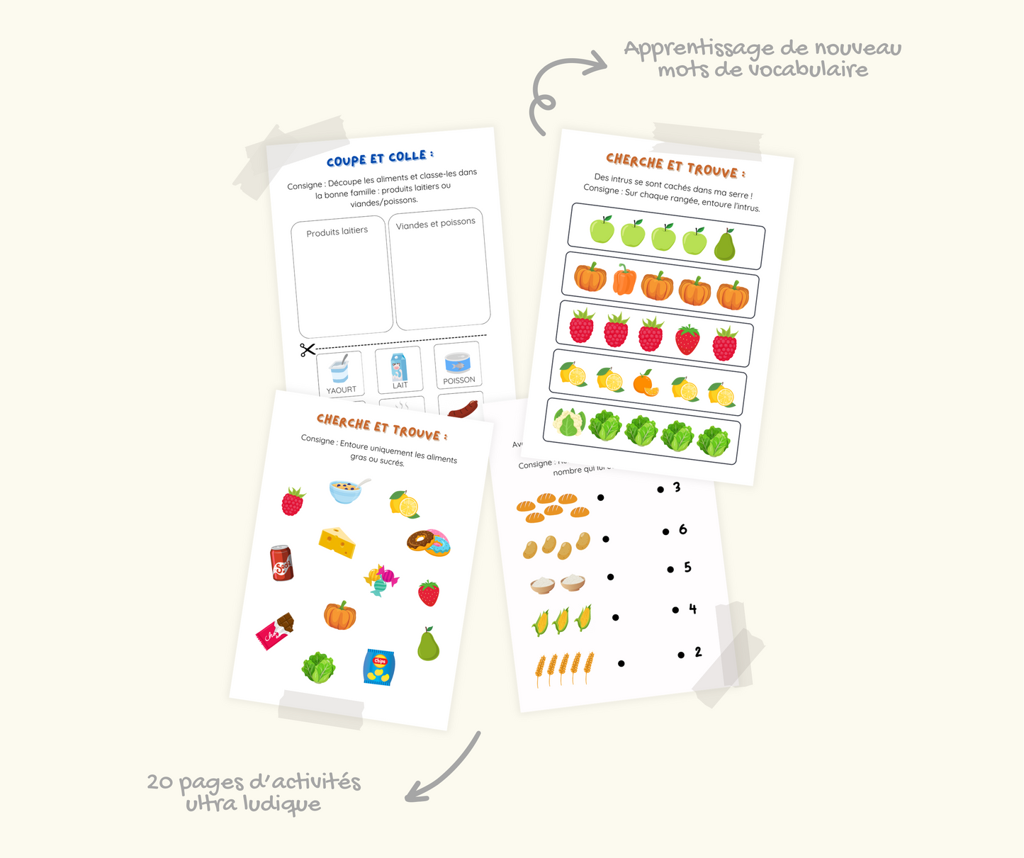 Apprendre à connaître : Les aliments